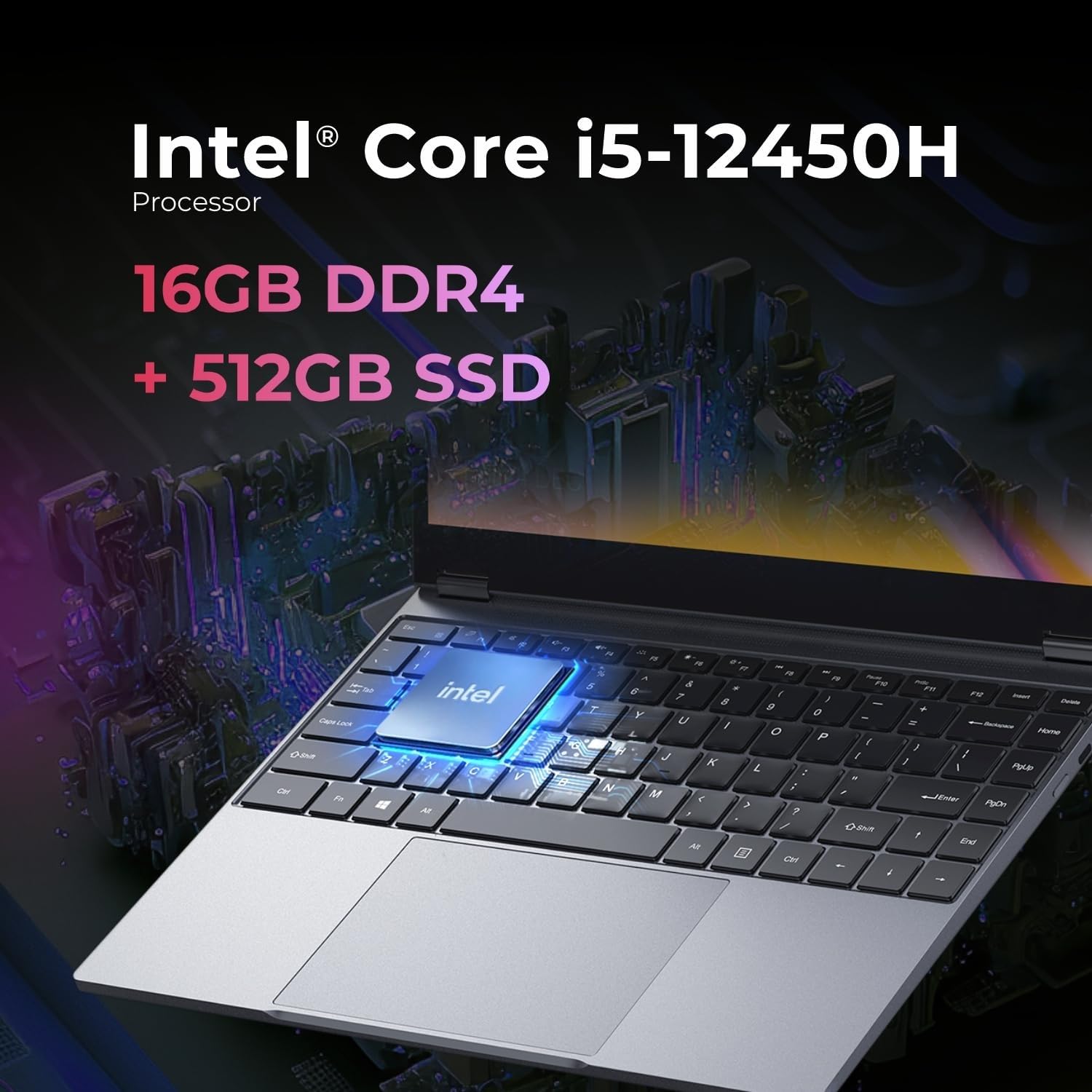 Chuwi CoreBook i5-12450H Laptop – 16GB RAM, 512GB SSD, 14” FHD | Slim & Powerful Notebook by Mahadev Electronics